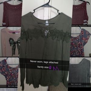 Long sleeve green shirt